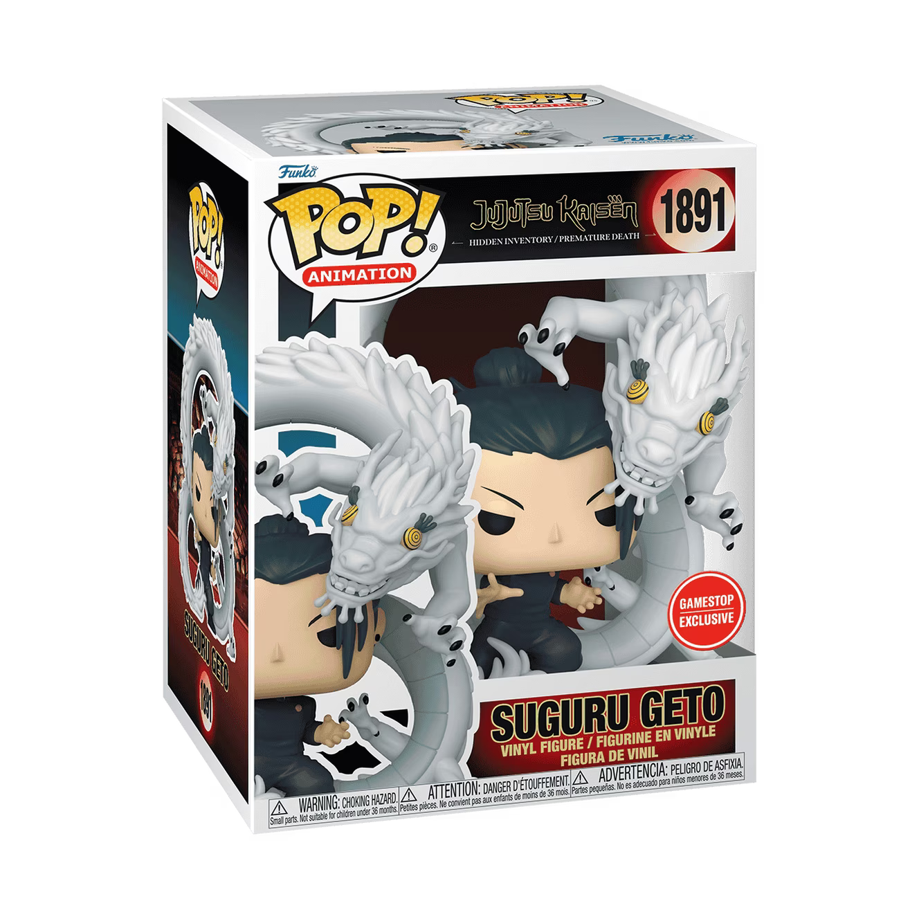 Funko POP! Premium: Jujutsu Kaisen Geto Suguru Geto and Cursed Spirit Dragon 6.1-in Vinyl Figure