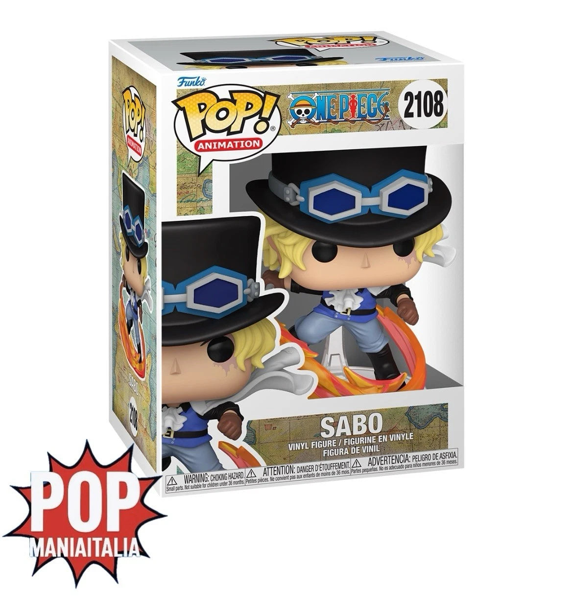 ONE PIECE - FUNKO POP Animation N° 2108 - Sabo