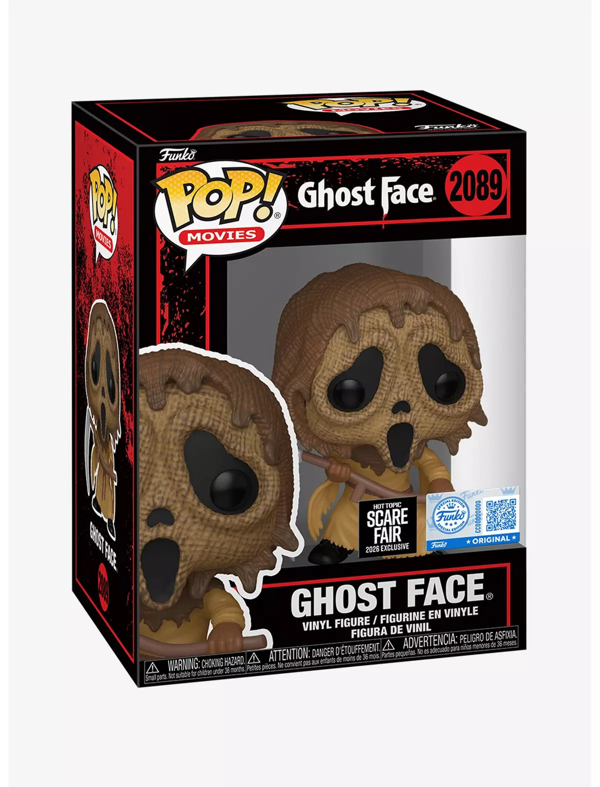 Funko Pop! Movies Ghost Face Vinyl Figure 2026 Hot Topic Scare Fair Exclusive