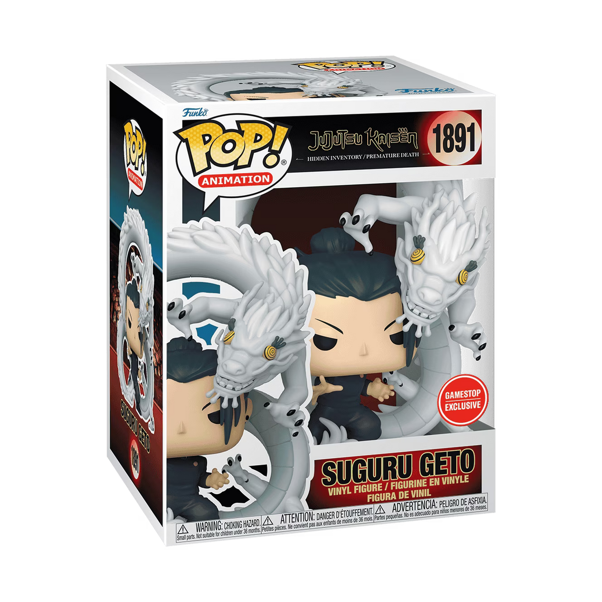 Funko POP! Premium: Jujutsu Kaisen Geto Suguru Geto and Cursed Spirit Dragon 6.1-in Vinyl Figure