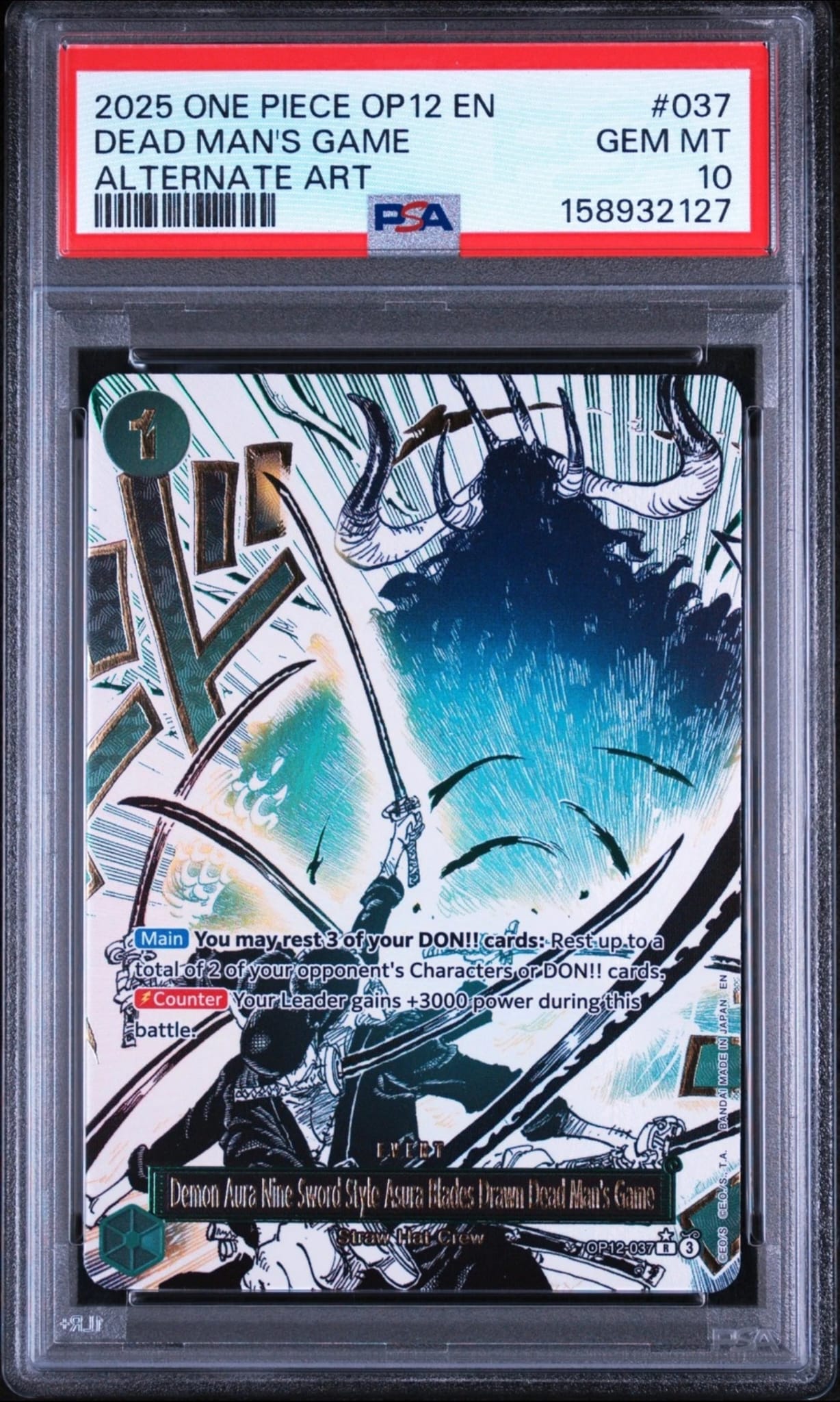 Onepiece Dead Man's Game Alternate Art OP12-037