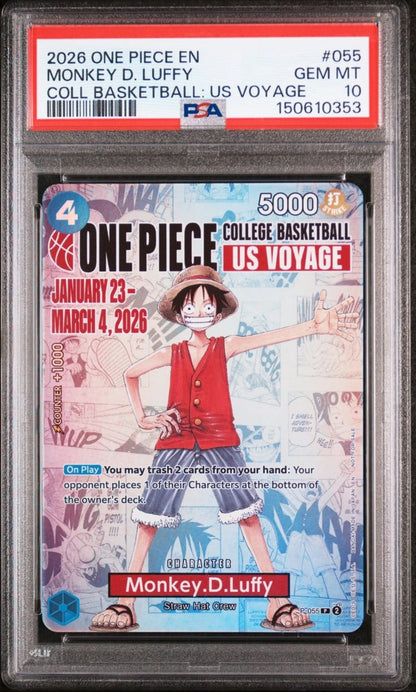 Onepiece Monkey D.LuffyP-055 PSA10