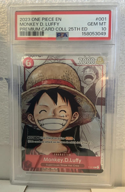 Onepiece Monkey D.Luffy P-001 PSA10