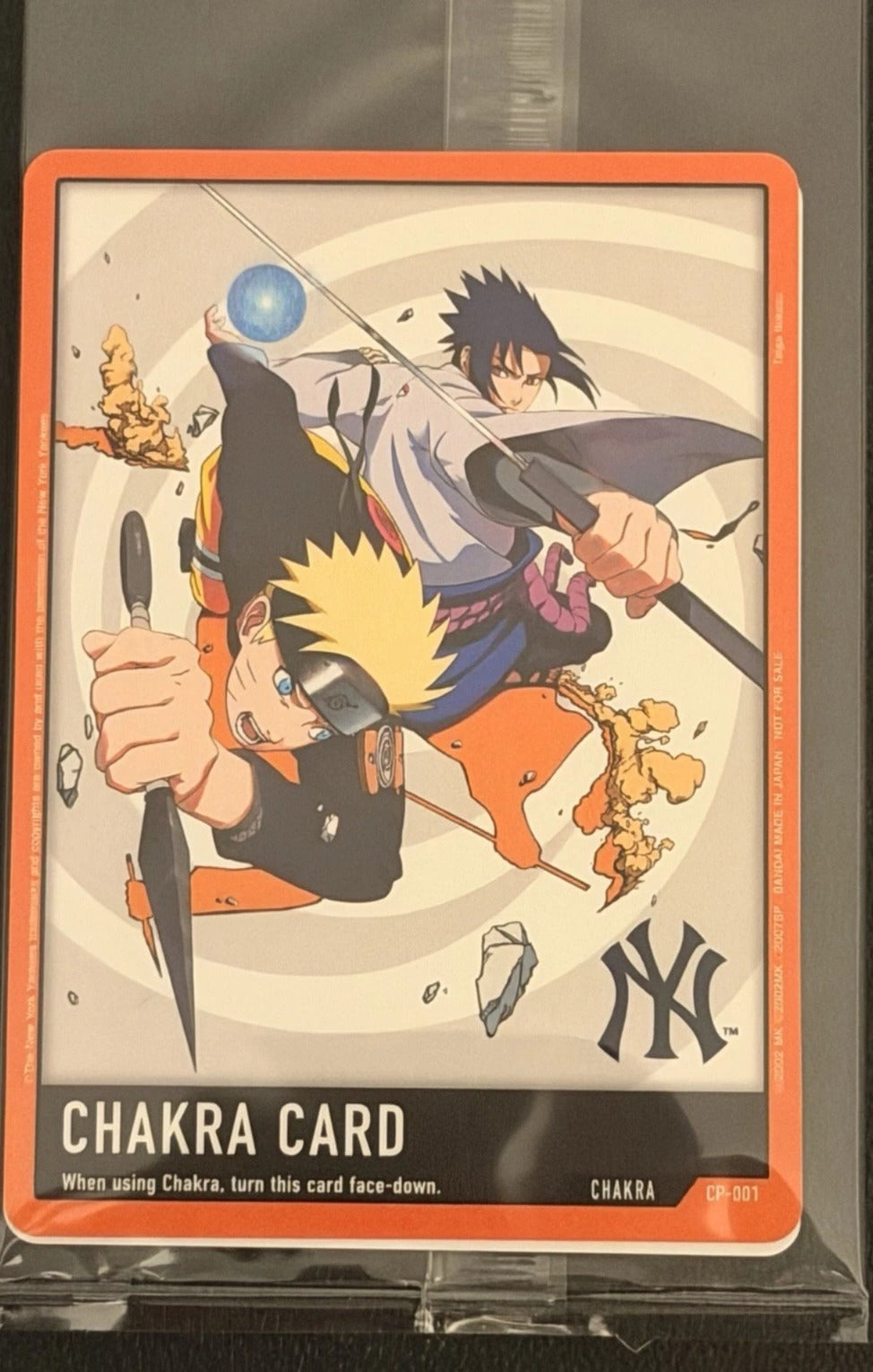 Naruto x Yankees TCG Promo Card Chakra Card New York