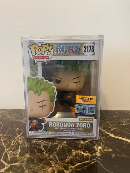 Funko Pop Roronoa Zoro Hot Topic Exclusive LE 3500 #2178 One Piece & Protector