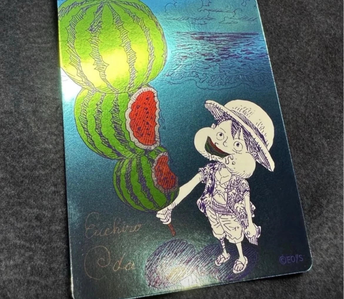ONE PIECE Metal Card Luffy Signed Eiichiro Oda Comics Fair 2026 Metal Card Promo
