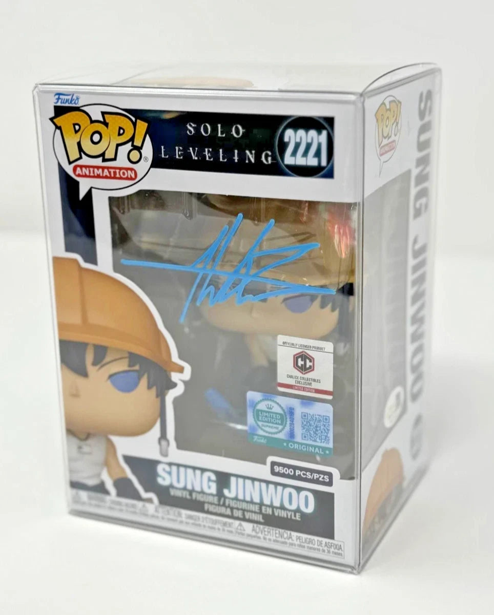 FIRMATO Aleks Le Funko Pop! Calice Solo Liveling Sung Jinwoo 2221 LE9500
