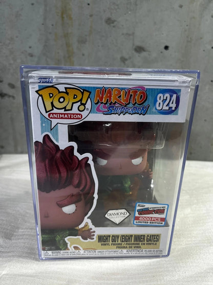 Funko Pop! #824 Might Guy Diamond *LE 4000* Naruto NYCC Exclusive w/ Hardstack