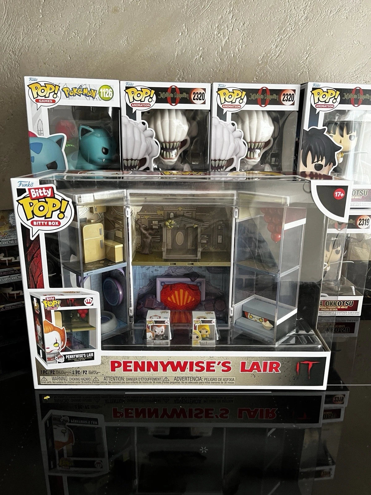 NEW Funko Bitty Pop HOUSE It Pennywise's Lair George Denbrough Horror King Movie