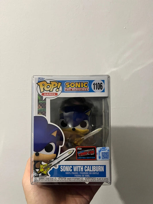Sonic With Caliburn Funko Pop! #1551 NYCC 2025 Exclusive Official Con Sticker