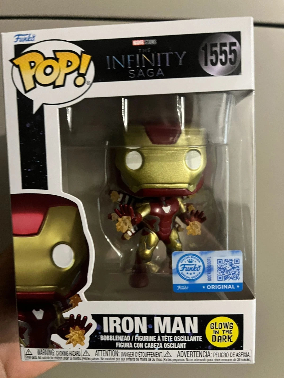 Marvel Infinity Saga Iron Man Glow Rare Funko Exc Funko Pop 1555