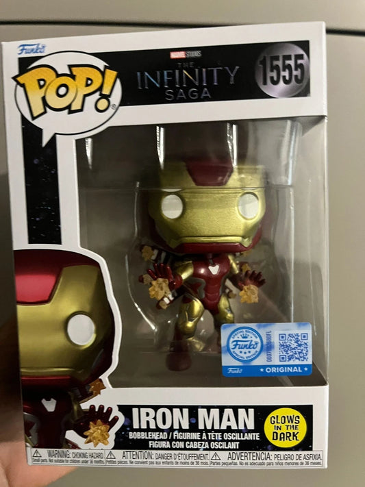 Marvel Infinity Saga Iron Man Glow Rare Funko Exc Funko Pop 1555